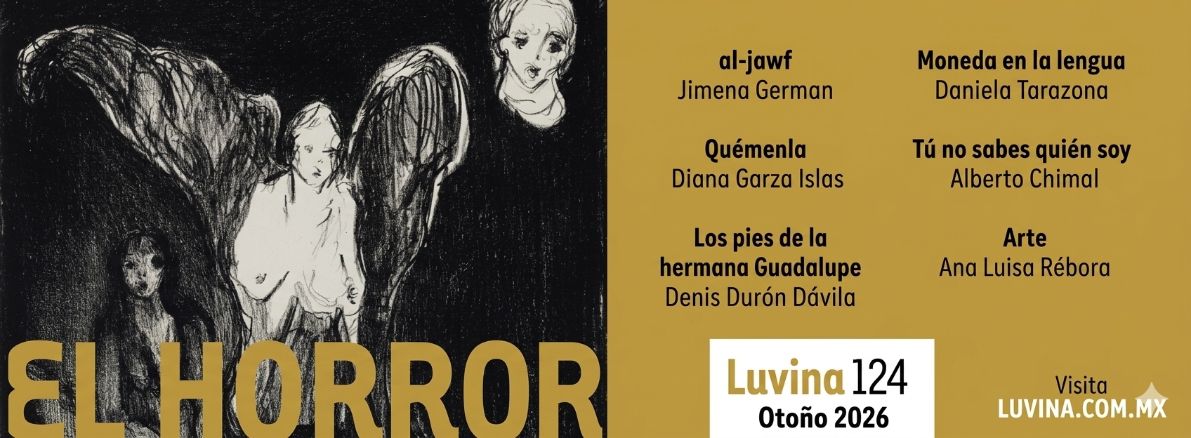 Cartel de la Revista Luvina 124, otoño 2026