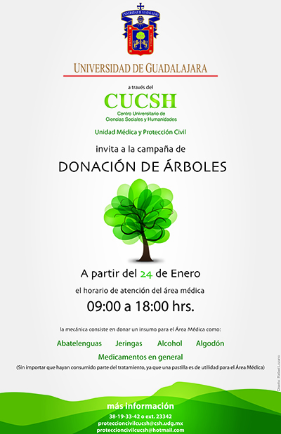 Campaña de donación de árboles | Universidad de Guadalajara