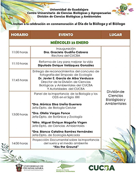 Celebración en conmemoración al Día de la Bióloga y el Biólogo