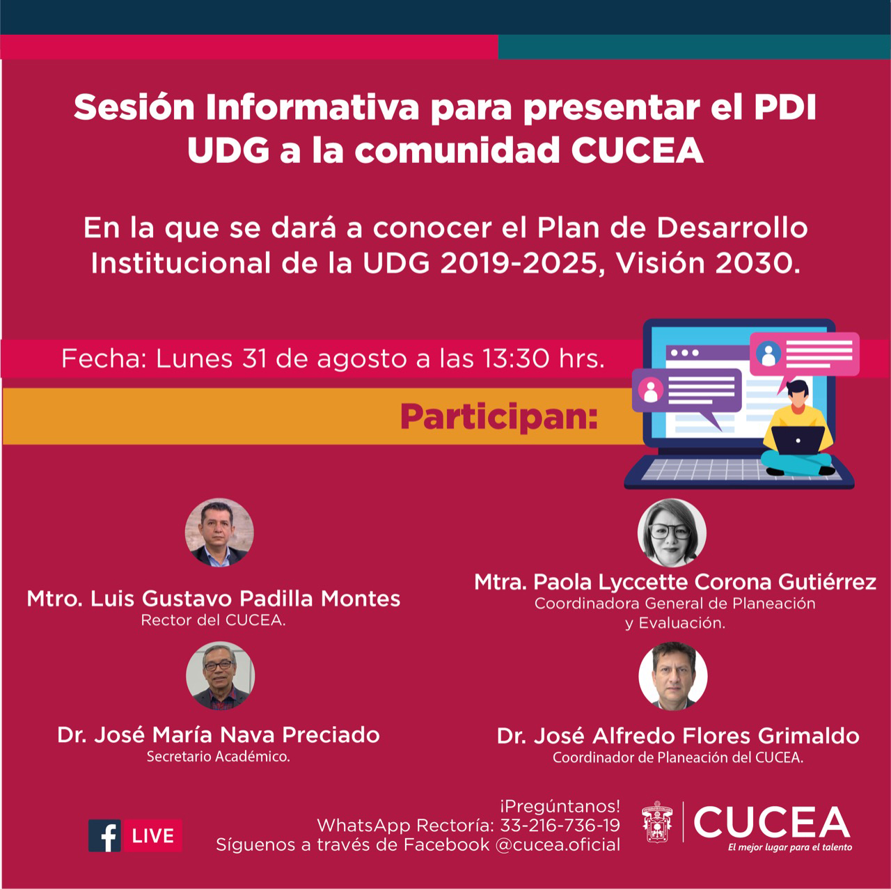 Presentación del PDI CUCEA 2019-2025, Visión 2030 | Universidad de  Guadalajara
