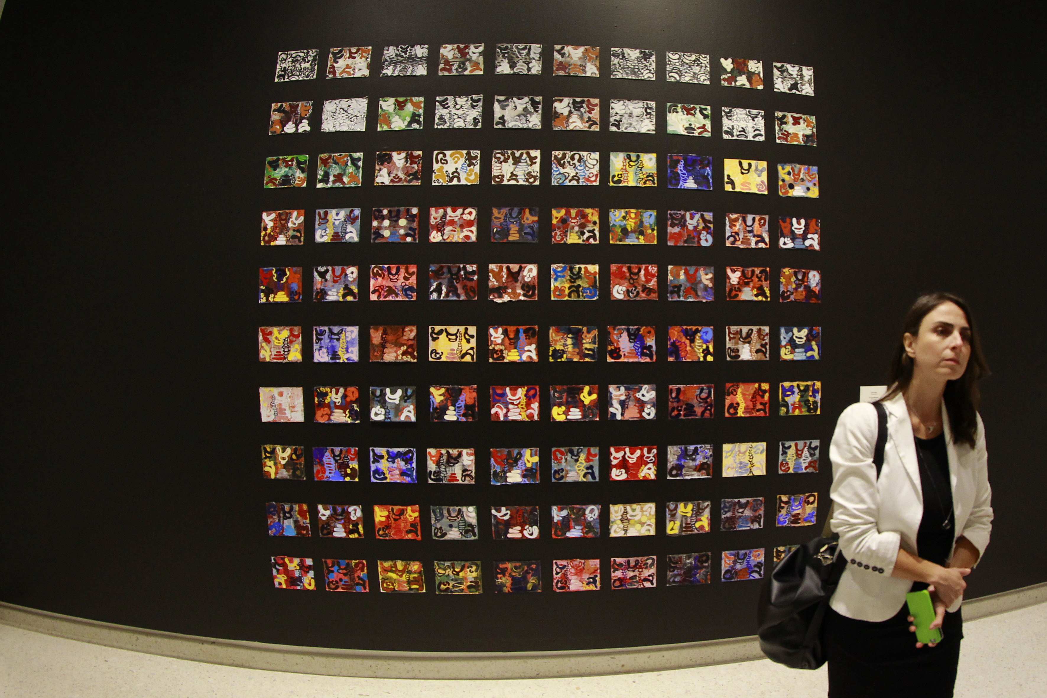 Parte de la exposición con imágenes