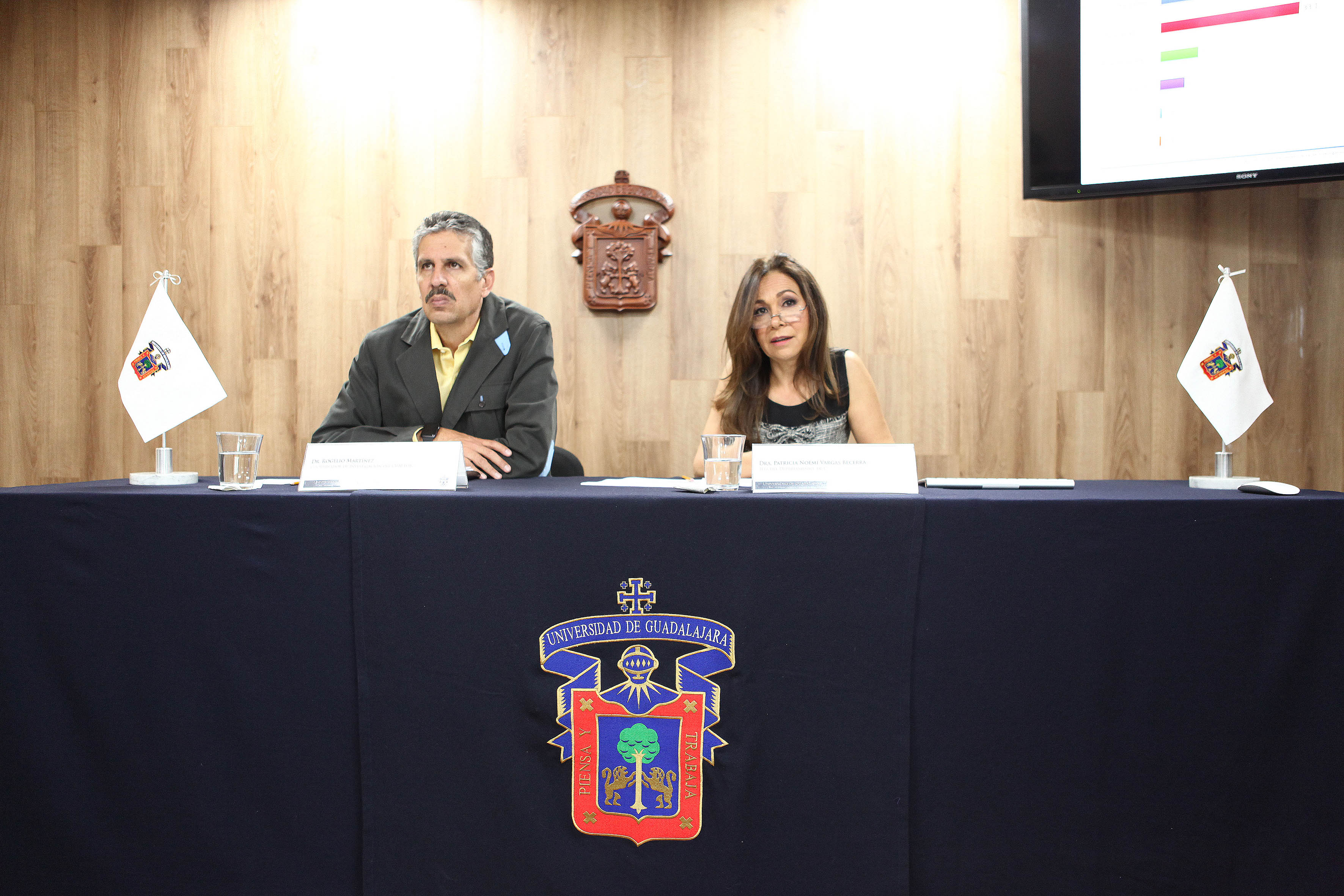 Rueda de prensa, realizada en la Coordinación General de Comunicación Social de la Universidad de Guadalajara, sobre prejuicios de género, con la doctora Patricia Noemí Vargas Becerra, investigadora de la Casa de Estudios.