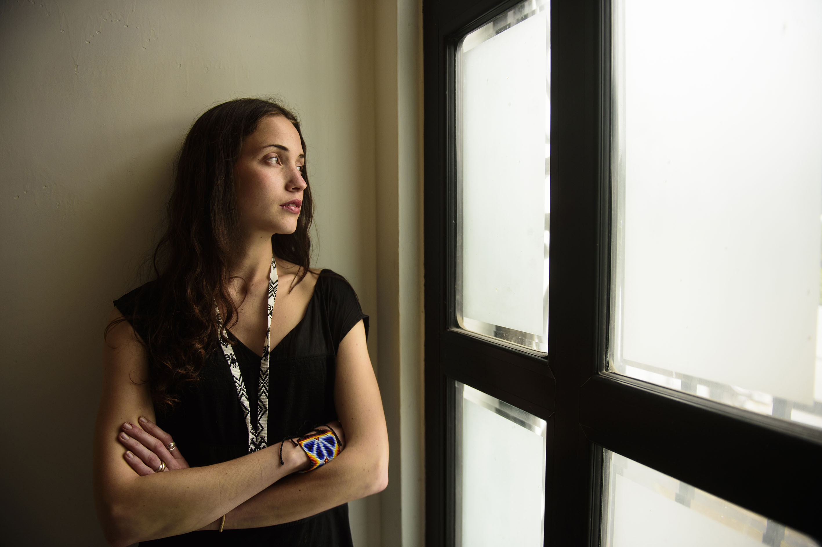 Renata Petersen, Artista plástica, en sesión fotográfica
