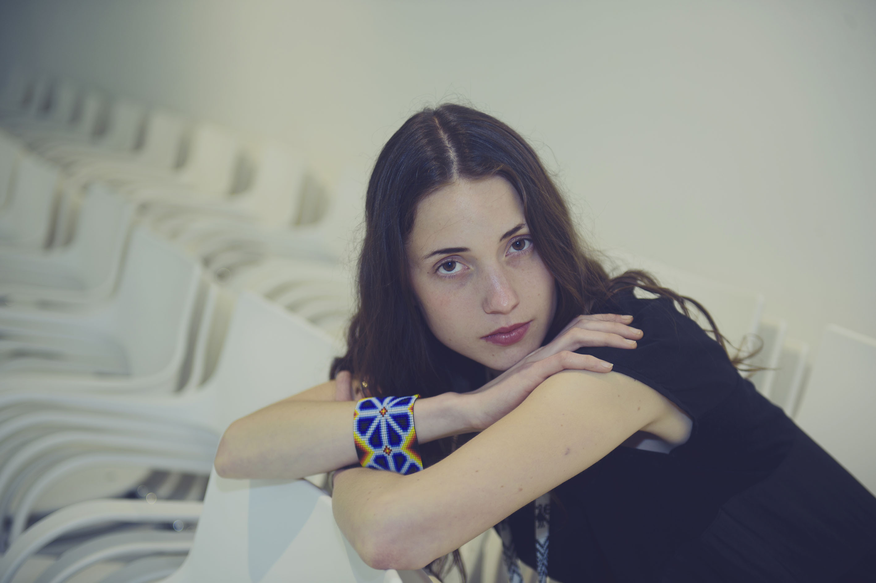 Renata Petersen, Artista plástica, en sesión fotográfica