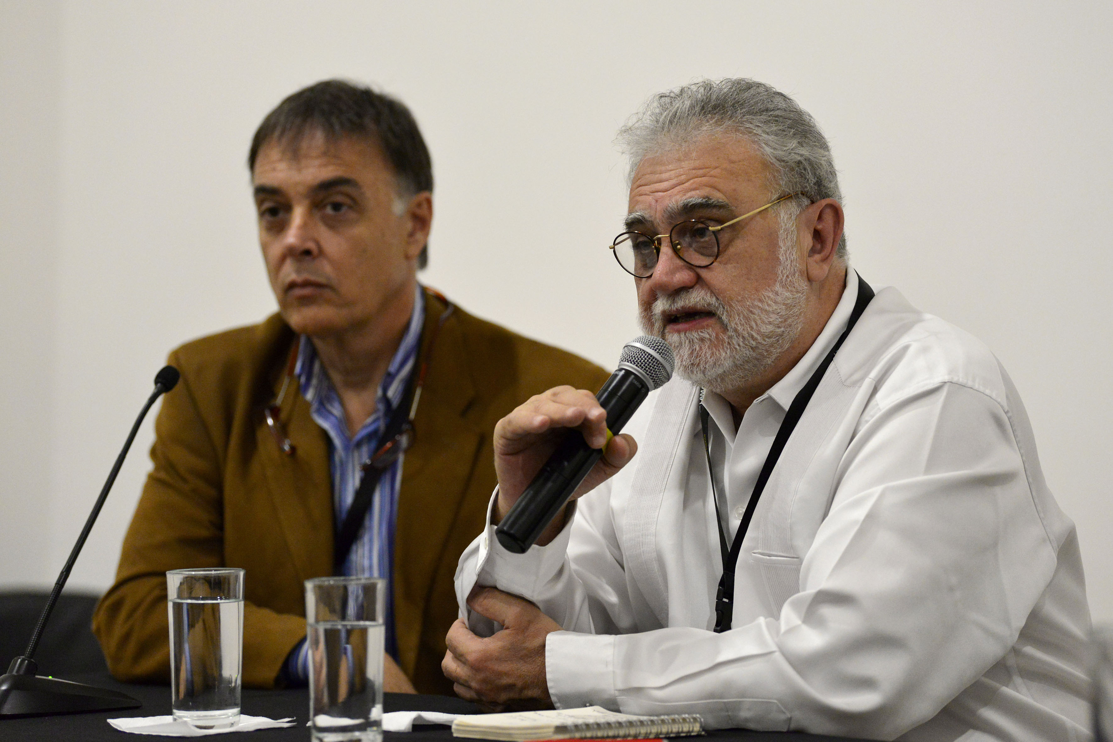 Director general del FICG, biólogo Iván Trujillo Bolio en rueda de prensa anunciando  la creación de un diplomado en Producción Fílmica Sustentable, durante el inicio de las actividades de Film4Climate