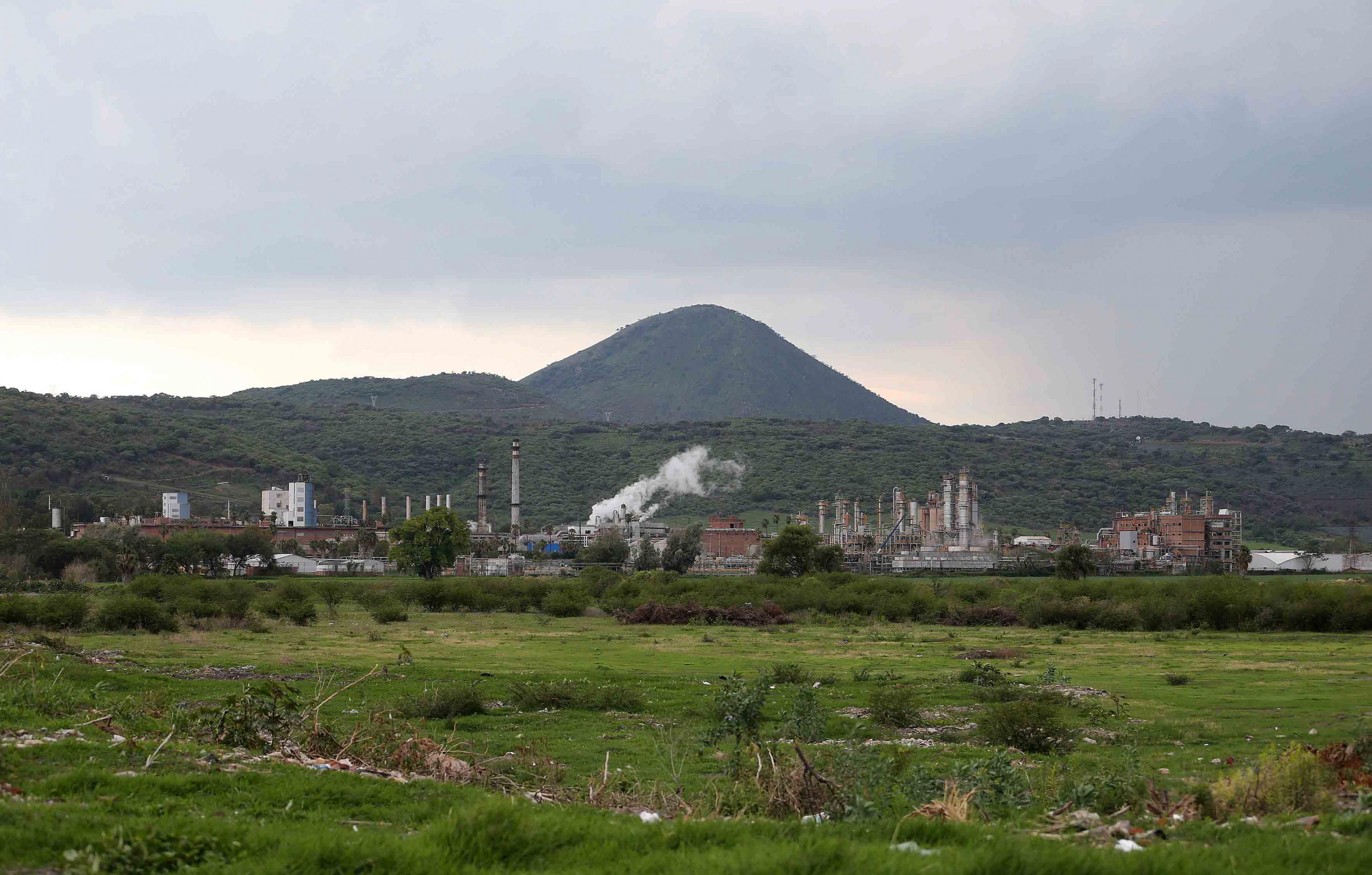 Vista panorámica de la zona industrial del municipio de Ocotlán, Jalisco.