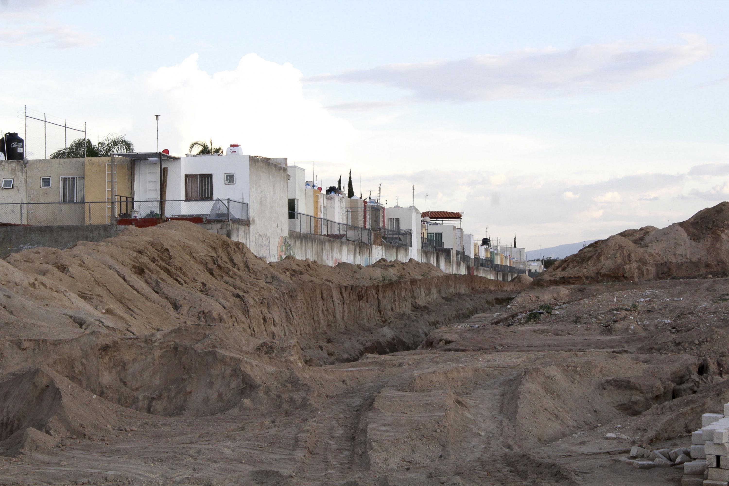 La colonia La Martinica de Zapopan Jalisco afectada por los deslaves del arroyo Hondo