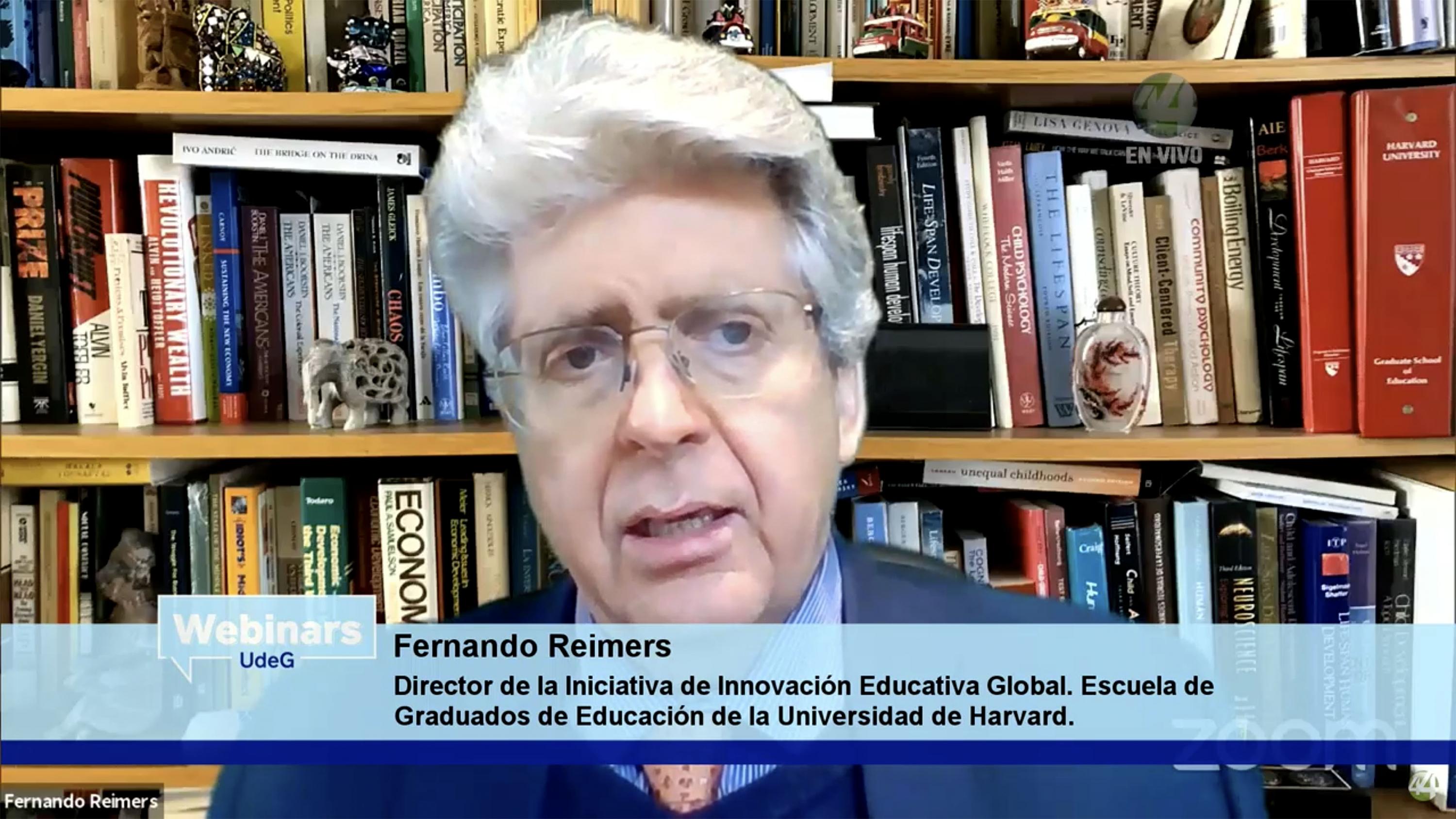 El Director de la iniciativa de innovación Educativa Global, de la Escuela de Graduados de Educación de la Universidad de Harvard, doctor Fernando M. Reimers