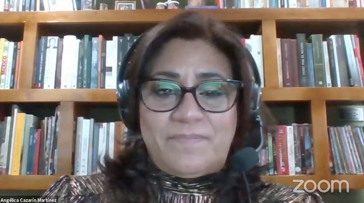 La Presidenta de la SOMEE, Angélica Cazarín Martínez