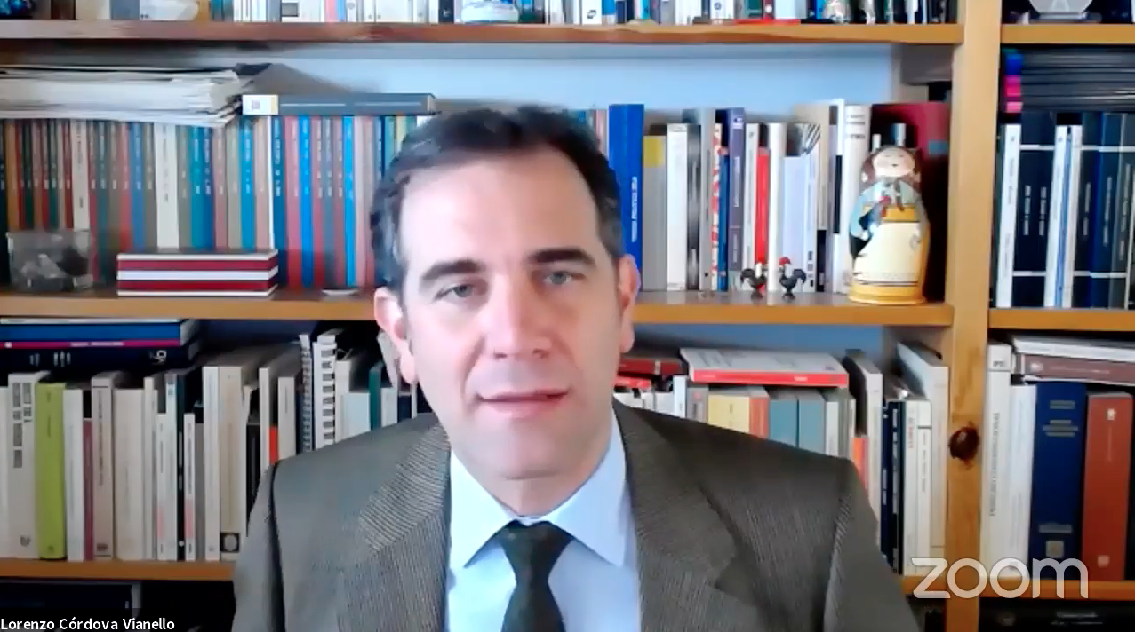 El Presidente del Instituto Nacional Electoral (INE), doctor Lorenzo Córdova Vianello