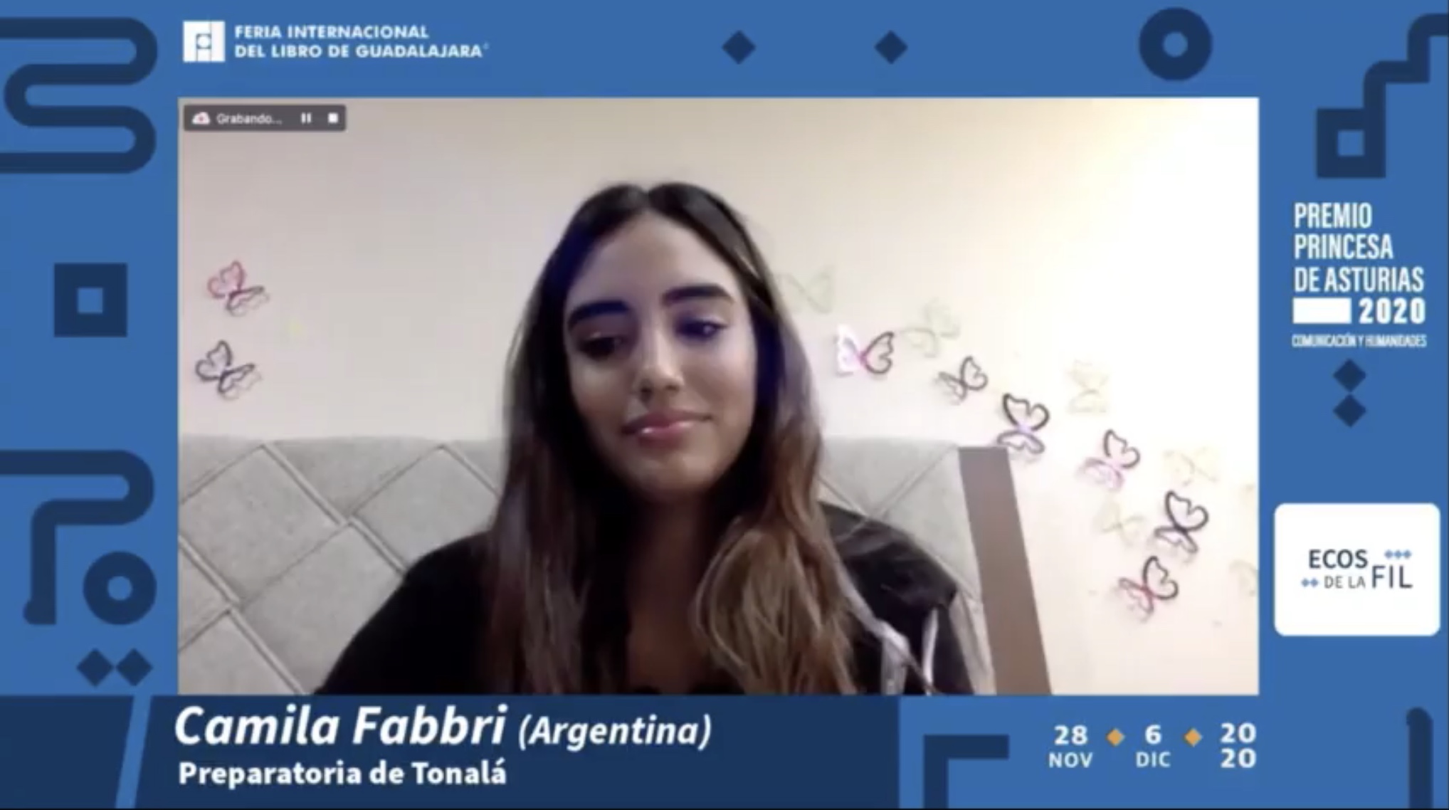 Actriz Camila Fabbri comparte el camino de la escritura con estudiantes de  la Preparatoria de Tonalá | Universidad de Guadalajara