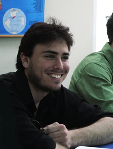 Estudiante sonriendo