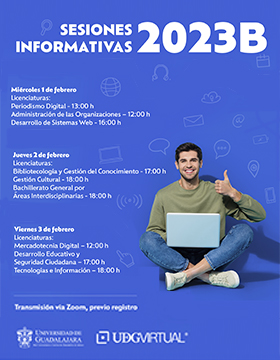 Sesiones informativas 2023B de UDGVirtual
