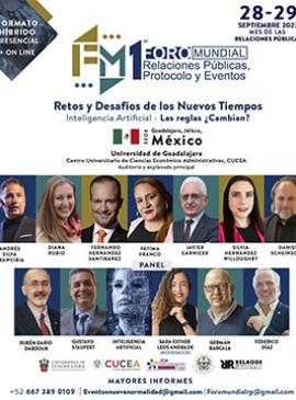 Cartel del 1er Foro Mundial de Relaciones Públicas, Protocolo y Eventos Cartel del 1er Foro Mundial de Relaciones Públicas, Protocolo y Eventos