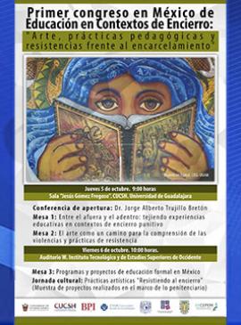 Cartel del Primer congreso en México de Educación en Contextos de Encierro Cartel del Primer congreso en México de Educación en Contextos de Encierro
