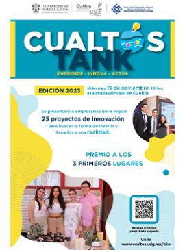 Cartel de CUALTOS TANK "Emprende, innova, actúa", edición 2023