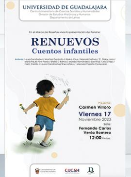 Cartel de la Presentación del fanzine: RENUEVOS, cuentos infantiles