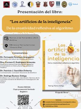 Cartel de la Presentación del libro: Los artificios de la inteligencia Cartel de la Presentación del libro: Los artificios de la inteligencia