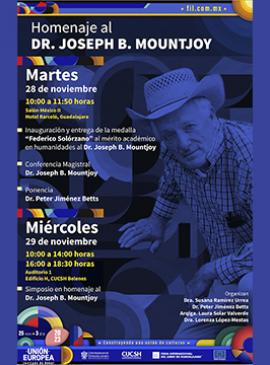 Cartel del Homenaje al Dr. Joseph B. Mountjoy
