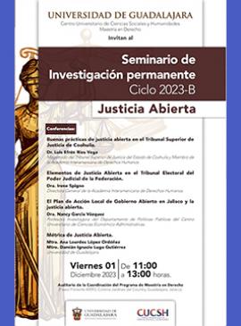 Cartel del Seminario de Investigación Permanente, ciclo 2023-B Cartel del Seminario de Investigación Permanente, ciclo 2023-B