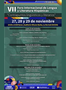 Cartel del VII Foro Internacional de Lengua y Literatura Hispánicas Cartel del VII Foro Internacional de Lengua y Literatura Hispánicas