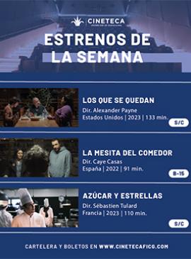 Cartel de los estrenos de la Cineteca FICG Cartel de los estrenos de la Cineteca FICG