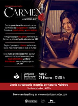 Cartel del En vivo desde el MET Ópera Carmen de Bizet