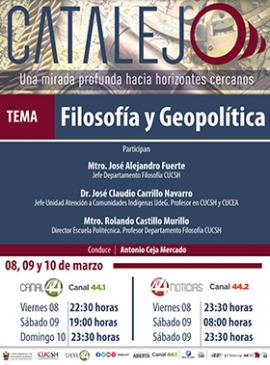 Cartel con información sobre el programa de Catalejo