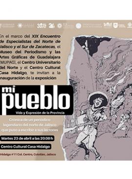 Cartel de la Inauguración de la exposición Mi Pueblo. Vida y expresión de la provincia