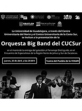 Cartel de la Presentación de la Orquesta Big Band del CUCSur