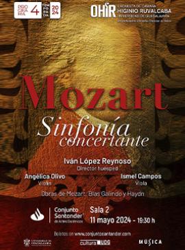 Cartel de OHIR programa 4: Mozart, sinfonía concertante Cartel de OHIR programa 4: Mozart, sinfonía concertante