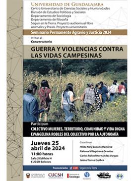 Cartel del Conversatorio: Guerra y violencias contra las vidas campesinas Cartel del Conversatorio: Guerra y violencias contra las vidas campesinas