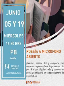 Poesía a micrófono abierto