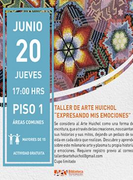 Taller de arte Huichol "Expresando mis emociones"