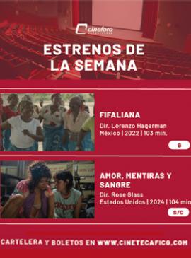 Cartel de los estrenos del Cineforo Universidad