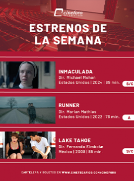 Cartel de los estrenos del Cineforo Universidad