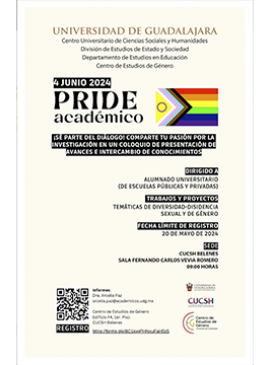 Cartel del PRIDE académico en el CUCSH