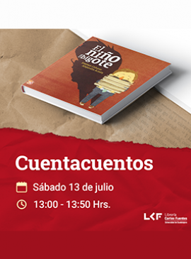 Cartel del Cuentacuentos. Título: El niño con bigote Cartel del Cuentacuentos. Título: El niño con bigote