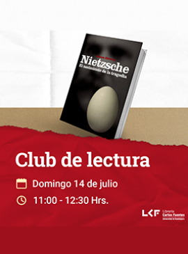 Cartel del Club de Lectura. Kintsugi Filosófico. Título: El nacimiento de la tragedia “Lo apolíneo y lo dionisiaco”