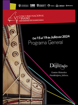 VI Concurso Nacional de Piano de la Universidad de Guadalajara Cartel de VI Concurso Nacional de Piano de la Universidad de Guadalajara