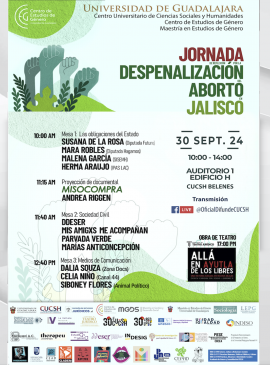 Cartel de la Jornada de reflexión por la despenalización del aborto en Jalisco Cartel de la Jornada de reflexión por la despenalización del aborto en Jalisco