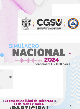 Cartel del Simulacro Nacional 2024