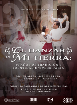 Cartel de la Gala de invierno 2024 "El danzar de mi tierra" Cartel de la Gala de invierno 2024 "El danzar de mi tierra"