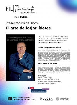 Cartel de la Presentación del libro: El arte de forjar líderes Cartel de la Presentación del libro: El arte de forjar líderes