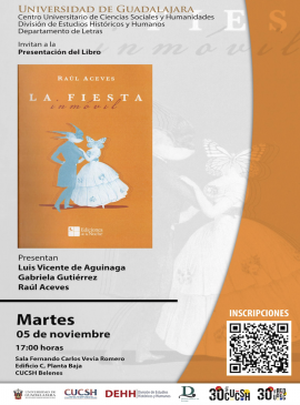 Cartel de la Presentación del libro: La fiesta inmóvil Cartel de la Presentación del libro: La fiesta inmóvil