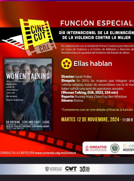 Cartel del Cine debate por el Día Internacional de la Eliminación de la Violencia Contra la Mujer Cartel del Cine debate por el Día Internacional de la Eliminación de la Violencia Contra la Mujer