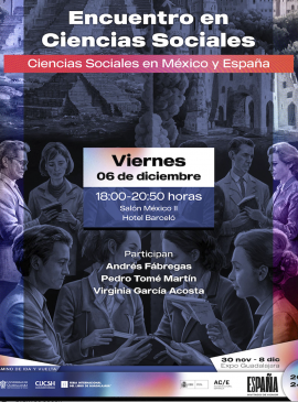 Cartel del Encuentro de Ciencias Sociales "Ciencias Sociales en México y España" Cartel del Encuentro de Ciencias Sociales "Ciencias Sociales en México y España"