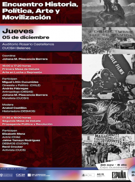 Cartel del Encuentro Historia, Política, Arte y Movilización Cartel del Encuentro Historia, Política, Arte y Movilización
