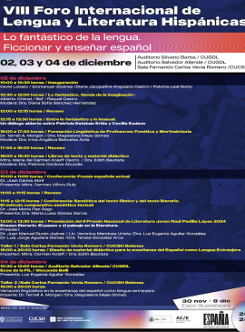 Cartel del VIII Foro Internacional de Lengua y Literatura Hispánicas Cartel del VIII Foro Internacional de Lengua y Literatura Hispánicas