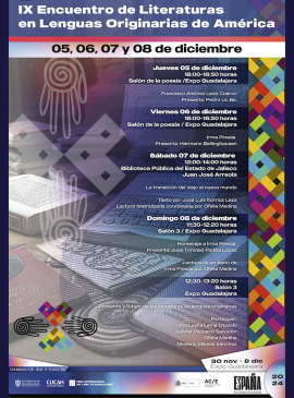 Programa del IX Encuentro de Literaturas en Lenguas Originarias de América